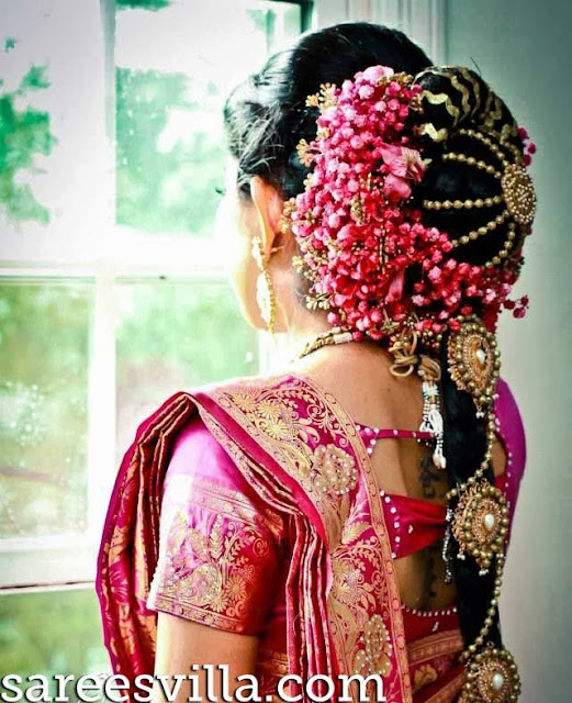 South Indian Bridal Hairstyles  Sarees Villa