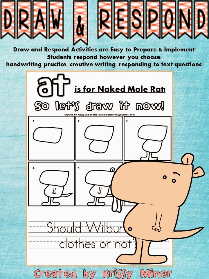 http://www.teacherspayteachers.com/Product/Free-Draw-and-Respond-Mo-Wilems-Naked-Mole-Rat-1462682