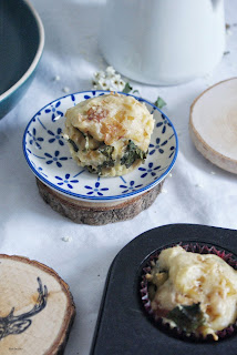  muffinki śniadaniowe z boczkiem i szpinakiem