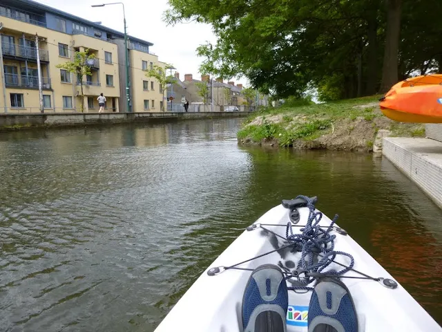 Kayaking on the Grand Canal in Dublin in June