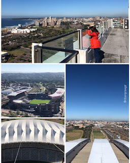 visual de cima do estádio Moses Mabhida Durban