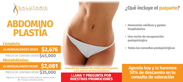 Precio Paquete Cirugia Plastica Abdomen Abdominoplastia Lipectomia