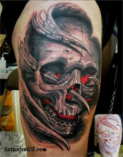 tatuaje de calavera realista , skull-tattoo, tatuaje-calavera-para-hombre