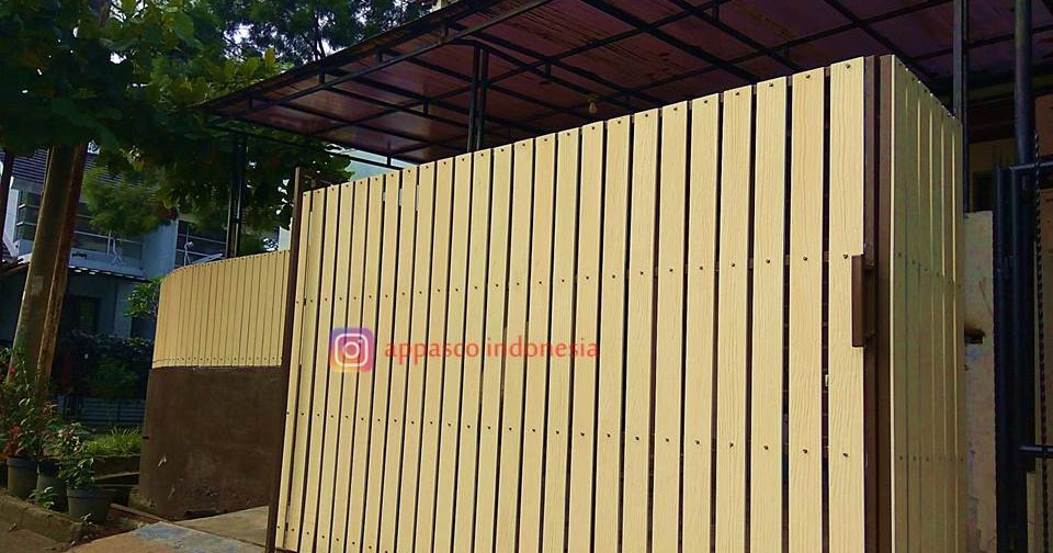  Pagar  GRC Kayu  Woodplank di  Kebun Raya Residence Bogor 