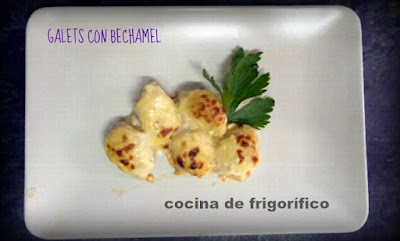 Receta de Galets de pasta con salsa Bechamel del Blog Cocina de Frigorifico