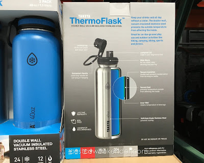 Costco 977824 - Takeya ThermoFlask Water Bottle - Keep cold beverages cold and hot beverages hot