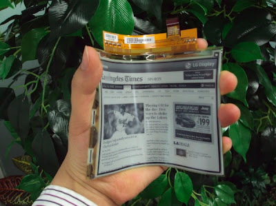 E-paper Plastik Fleksibel LG