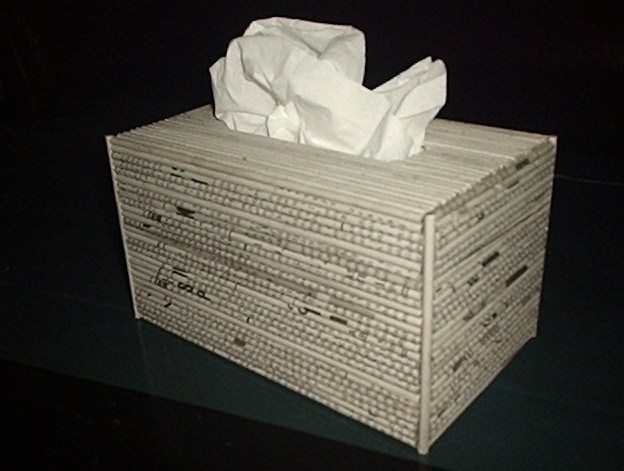 blog tik Cara Membuat Kotak Tisu dari kardus bekas 
