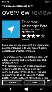 Windowsphone-Telegram Messenger Beta