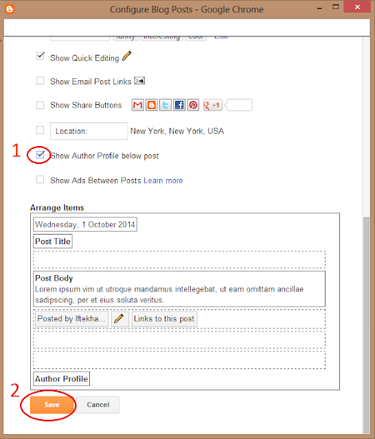 Cara Membuat Widget About the Author ( tentang Penulis ) Blogger #2