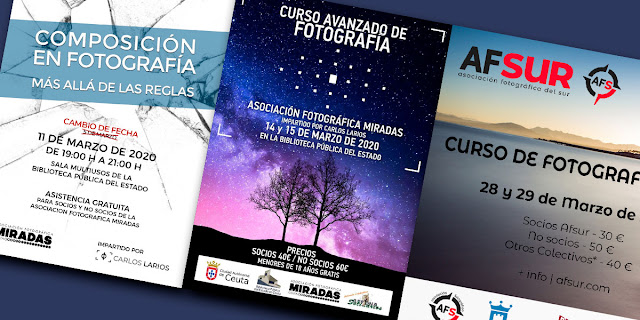 Charla de composición y Curso avanzado de Fotografía en Ceuta y Algeciras