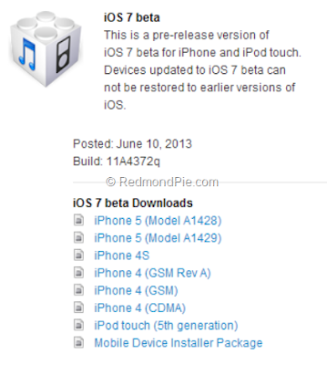 Free iOS 7 Download for iphone 5