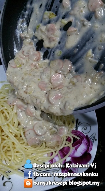 Resepi Spaghetti Carbonara Prego (SbS)  Aneka Resepi 