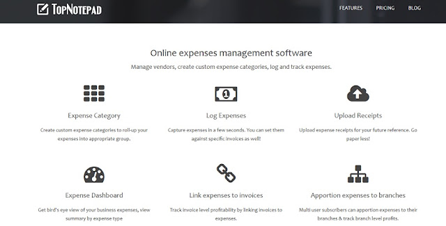 Online expense management system
