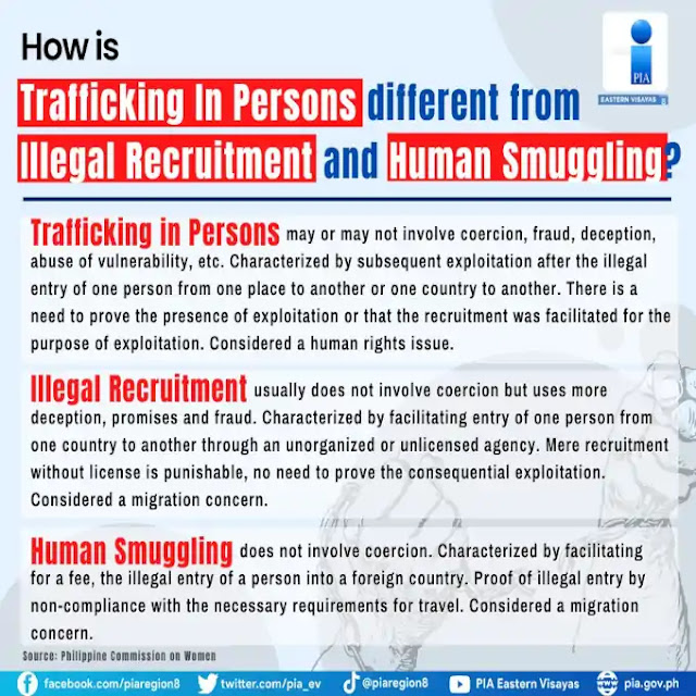 Trafficking in persons different from Illegal Recruitment