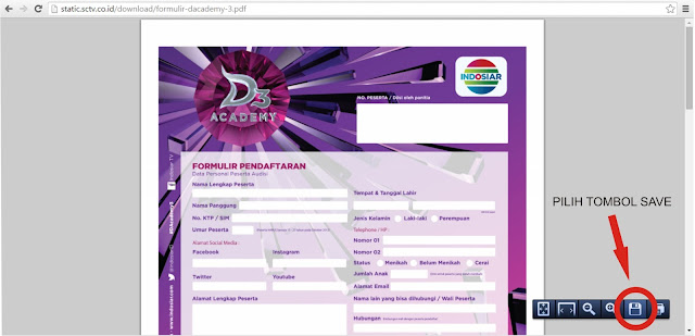 Cara Print Atau Mencetak Formulir Pendaftaran D'academy 3