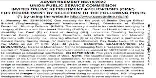 Degree Mechanical or Marine Engineering Jobs in UPSC