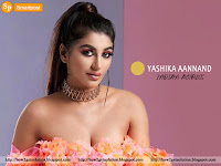 current sex symbol from south indian cinema yashika aannand's exclusive चूचियां exposing image in shoulder less floral outfit