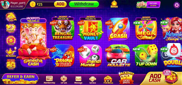 How many types of games are there in Super Slots Apk