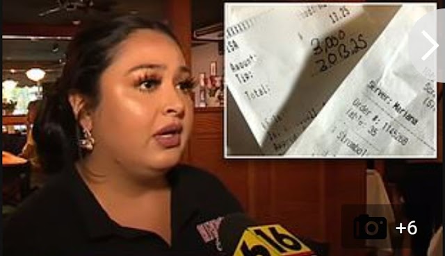 Too Hot:- US Restaurant Threatens To Sue Man Who Left $3K Tip For Waitress; Drops Full Details 