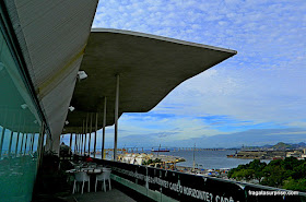A Baía de Guanabara vista do terraço do MAR - Museu de Arte do Rio