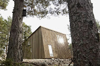 Sweden Modern Cabin House Minimalist Design in Middle of Forest