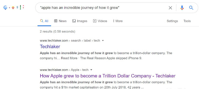 Search Google using quotations to find phrases