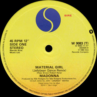 Material Girl (Jellybean Dance Remix) - Madonna - http://80smusicremixes.blogspot.co.uk