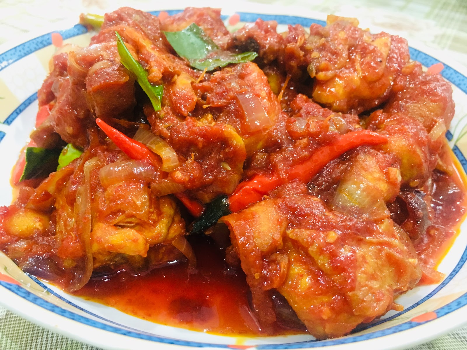 Menu Iftar Homemade Ramadhan Day 5 Ayam  Masak Merah  