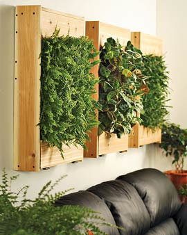 Wall panel indoor planter