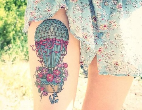 Tatuagens de balão de ar quente