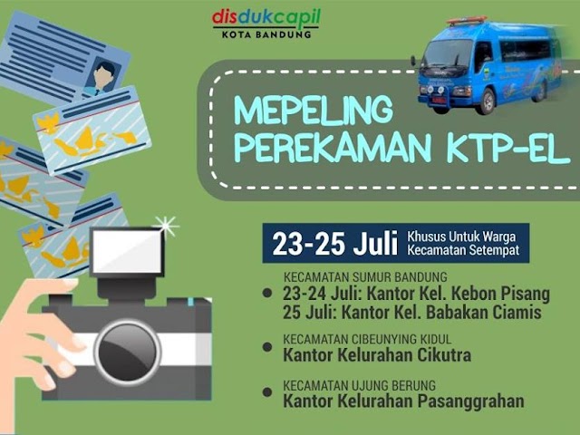 Jadwal Mepeling Pembuatan E-KTP dan Akta Kelahiran Bulan Juli 2018