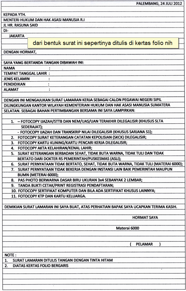 Contoh Surat Lamaran Kerja Posisi Accounting Dan Finance 