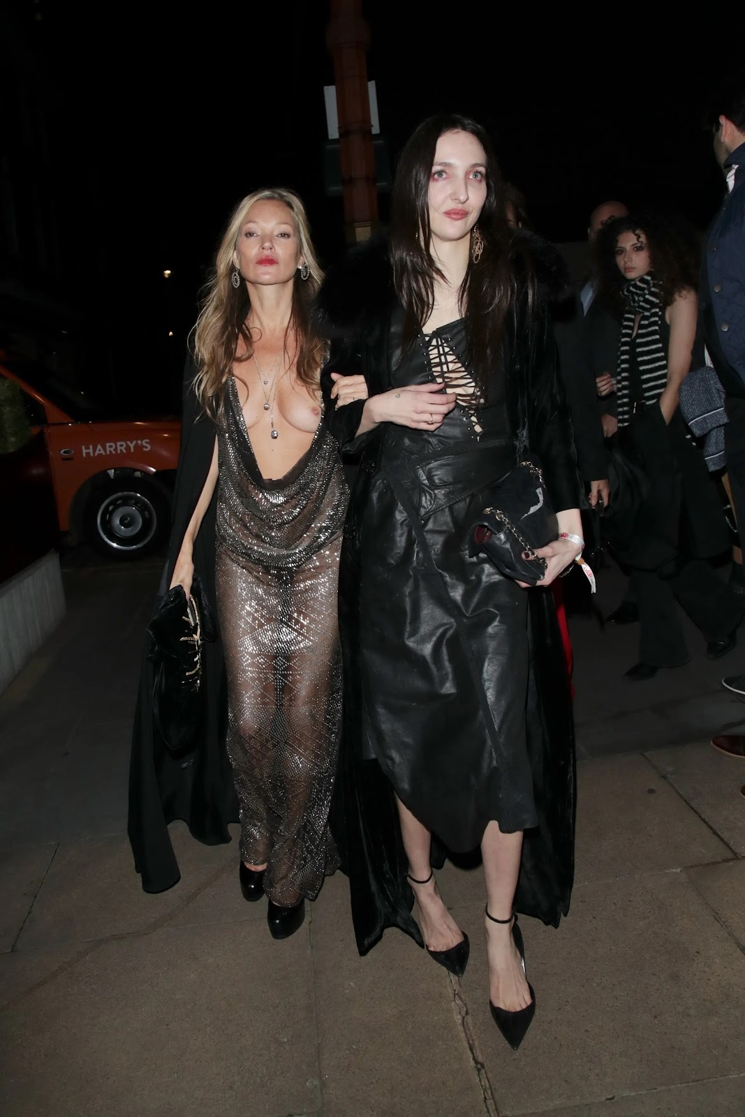 Kate Moss Nip Slip after wild night of party in London