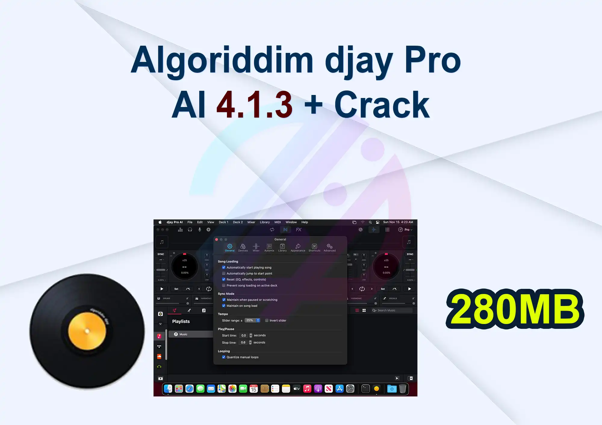 Algoriddim djay Pro AI 4.1.3 + Crack