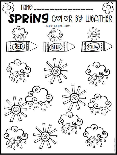 Spring Math and Literacy Printables and Worksheets for Pre-K ...