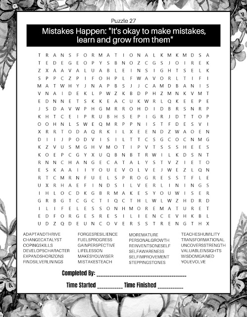 example of word search puzzle in word search book from grandparents to grandchildren