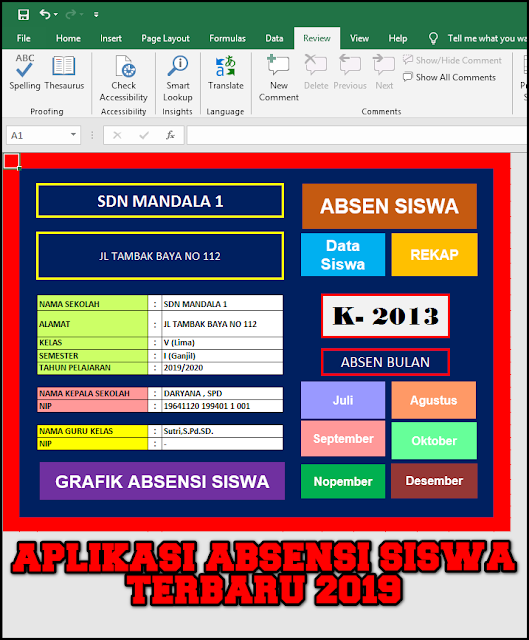 Selamat berjumpa kembali dengan aku sebagai admin blog  Aplikasi Absensi Siswa Kurikulum 2013 Otomatis Siap Cetak