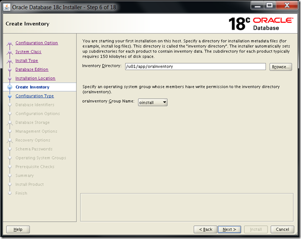 Oracle Database 18c Installation