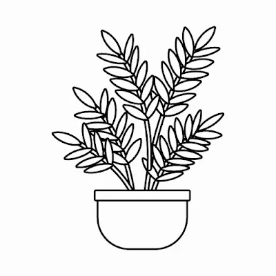 Desenho fácil de fazer de uma planta