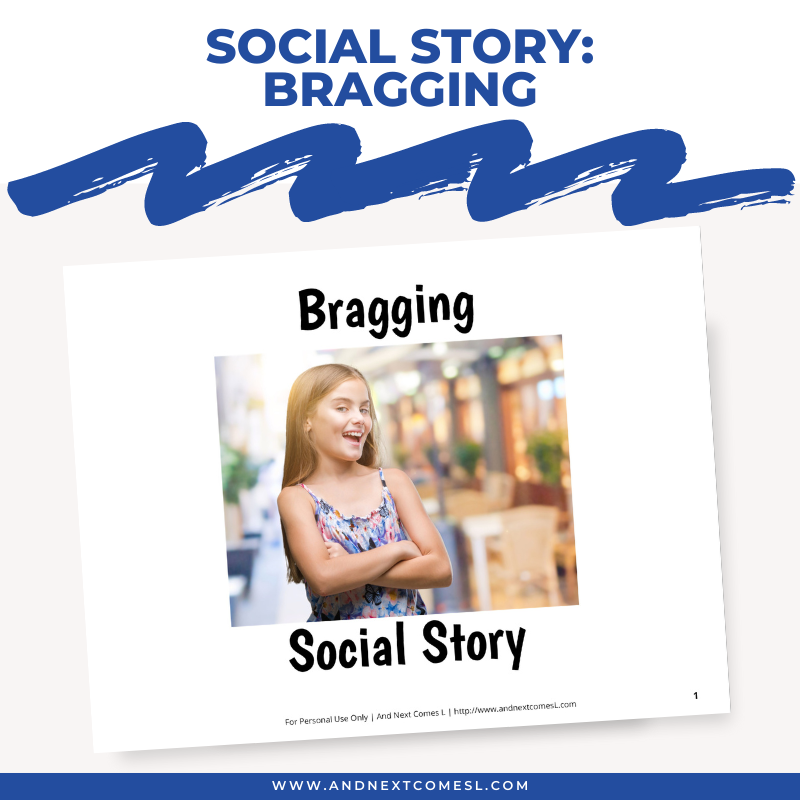 Bragging social story