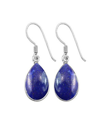 lapis teadrop earrings