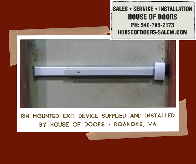 commercial hardware sold and installed by house of doors roanoke va