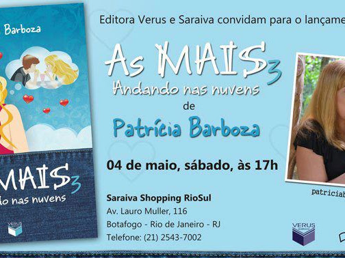 Lançamento de As MAIS - Andando nas Nuvens, Patrícia Barboza e Verus Editora no Rio de Janeiro