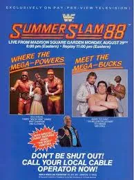 WWE/WWF SUMMERSLAM 1988: Poster for event 