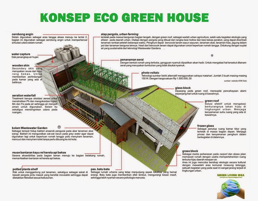 Satukan Hati Selamatkan Hutan Indonesia: Eco Green House, Konsep Rumah