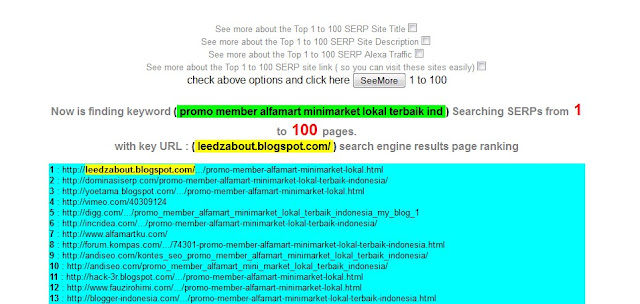 cek posisi blog di google