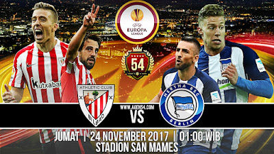 Prediksi Bola Jitu Athletic Bilbao vs Hertha Berlin 24 November 2017