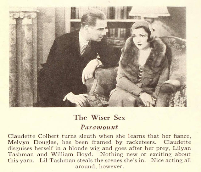 Claudette Colbert and Melvyn Douglas star in The Wiser Sex.