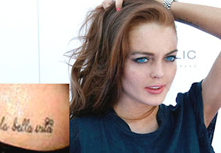 Lindsay Lohan Tattoos Designs